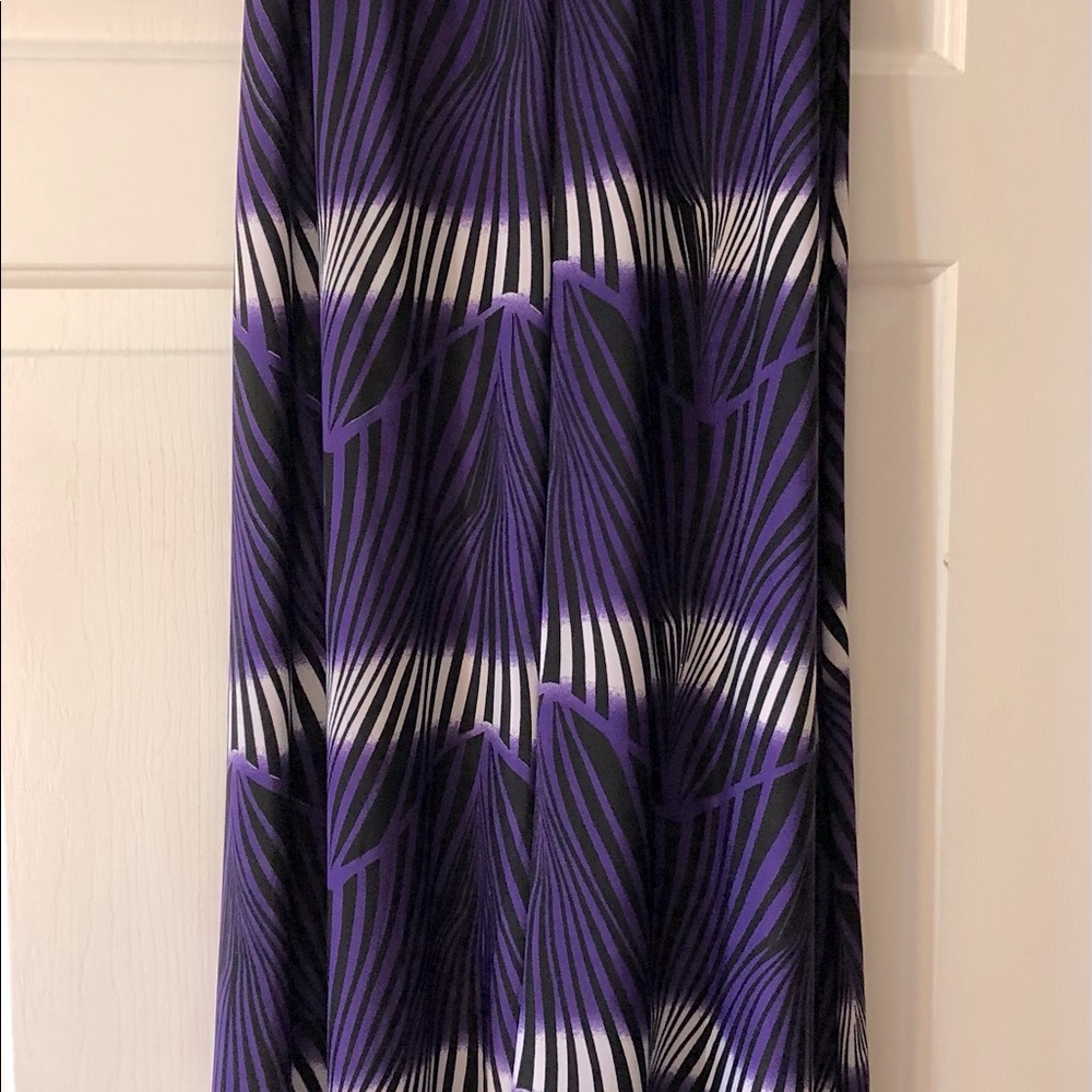 Long skirt Black/white/Purple
